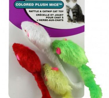 SPOT - Catnip Color Mice Plush Cat Toy - 4 Pack Online now