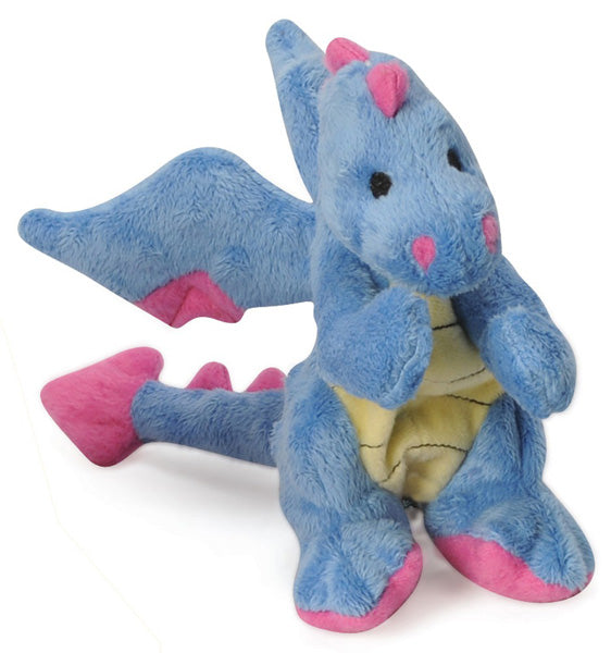 GO DOG - Baby Dragon Mini with Chew Guard Periwinkle Blue - 1 Toy Hot on Sale