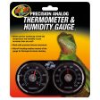 ZOO MED - Economy Analog Dual Thermometer and Humidity Gauge - 1 Thermometer Supply