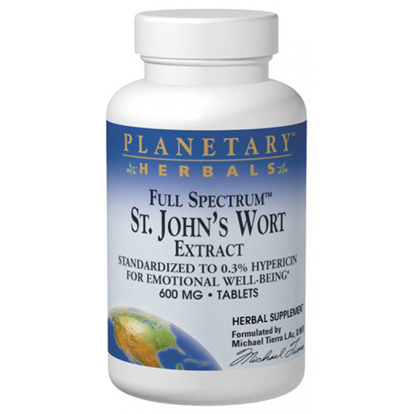 PLANETARY HERBALS - St. Johns Wort Extract Full Spectrum 600 mg - 30 Tablets Online Sale