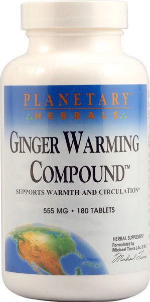 PLANETARY HERBALS - Ginger Warming Compound 555 mg - 180 Tablets Sale