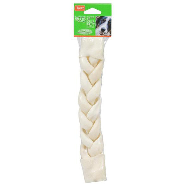 HARTZ - Dental Rawhide Retriever Braided Twist Rolls - 10 Inch Supply