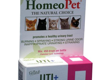 HOMEOPET - Feline UTI+ Urinary Tract Infection Drops - 15 ml Fashion