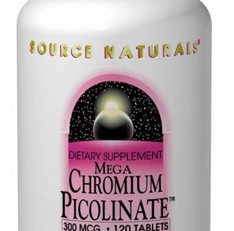 SOURCE NATURALS - Mega Chromium Picolinate 300 mcg - 60 Tablets For Cheap