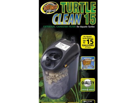 ZOO MED - Turtle Clean 15 External Canister Filter - 15 Gallons Supply