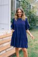 Sadie Dress in Navy For Discount