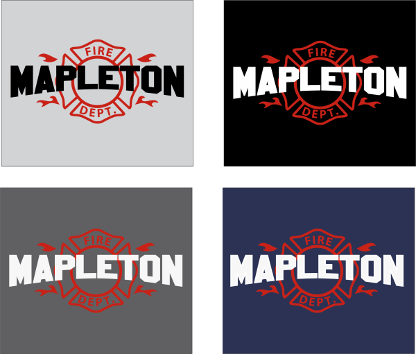 Mapleton Fire Dept 2025 - Dri-Fit Tshirt - Design 2 Online now