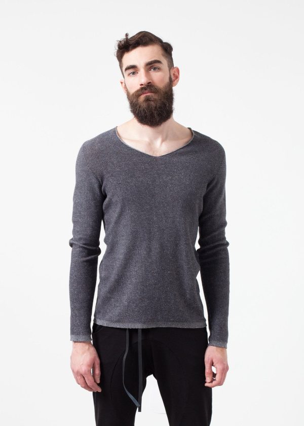 Curios Sweatshirt in Steel Grey For Cheap