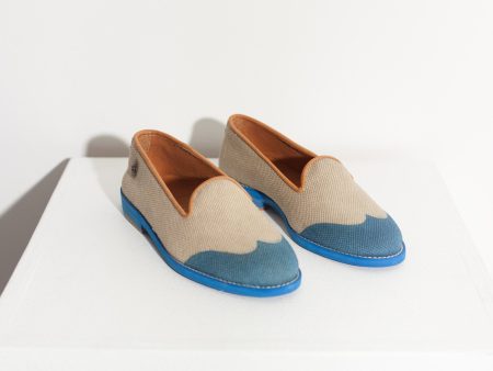 Wingtip Loafer in Blue Online