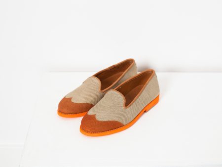 Wingtip Loafer in Orange Online