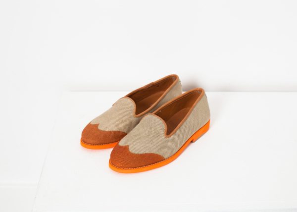 Wingtip Loafer in Orange Online