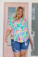 Samara Linen Blend Shirt in Pastel Leopard by Kasey Rainbow on Sale