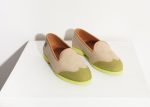 Wingtip Loafer in Lime For Cheap