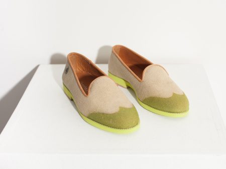 Wingtip Loafer in Lime For Cheap