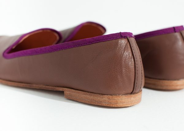 Bizi Cap Toe Loafer in Rose Aubergine Online