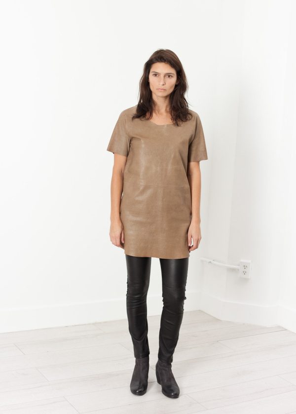 Leather Front Tunic Online