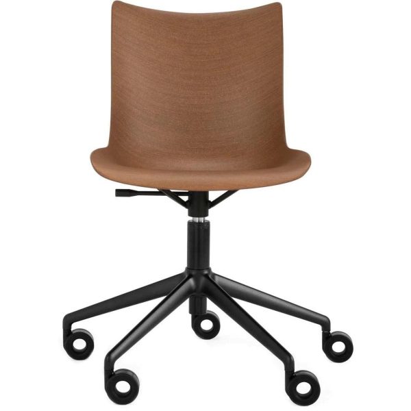 P Wood Adjustable Height Desk Chair with Wheels Online