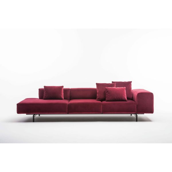 Largo 3-Seater Chaise with Right Side Ottoman Sale