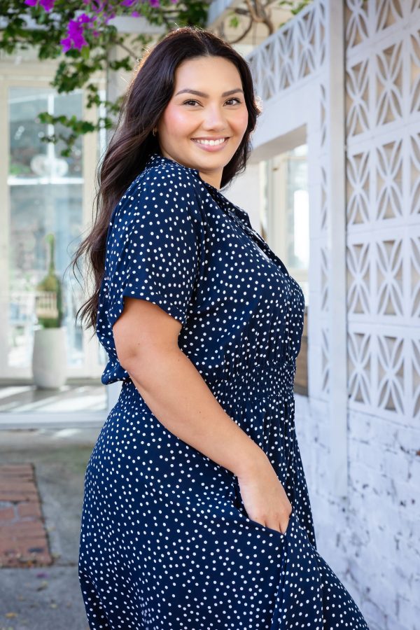 Cameron Dress in Navy Supply