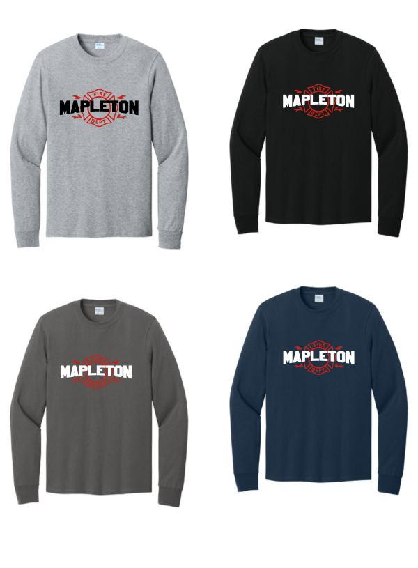 Mapleton Fire Dept 2025 - Long Sleeve - Design 2 For Discount