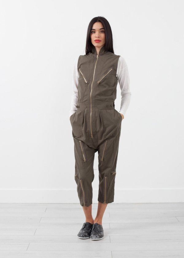 Sleeveless Harem Flightsuit For Cheap