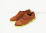 Suede Oxford in Natural Lime Online Hot Sale