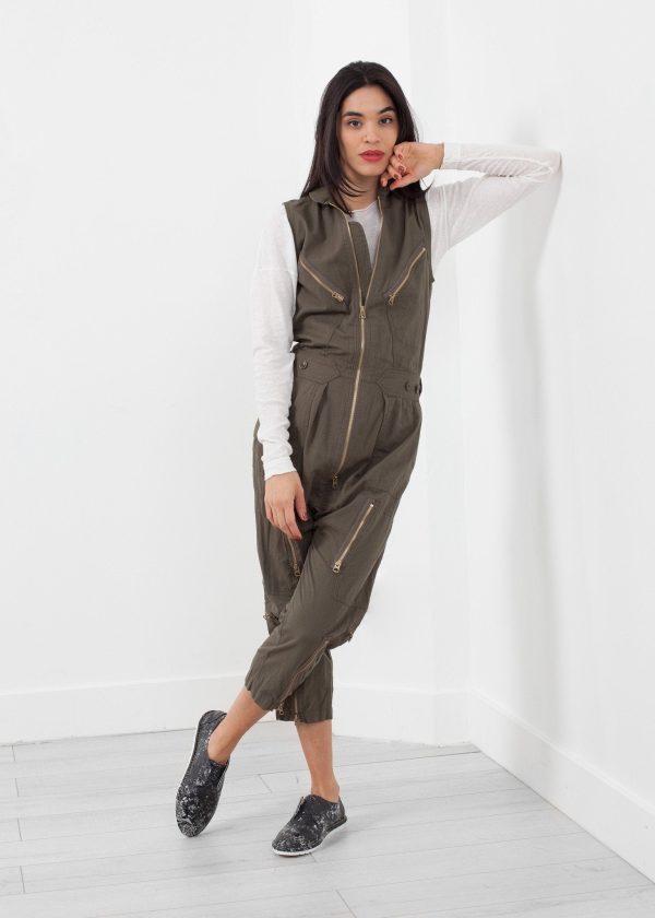 Sleeveless Harem Flightsuit For Cheap