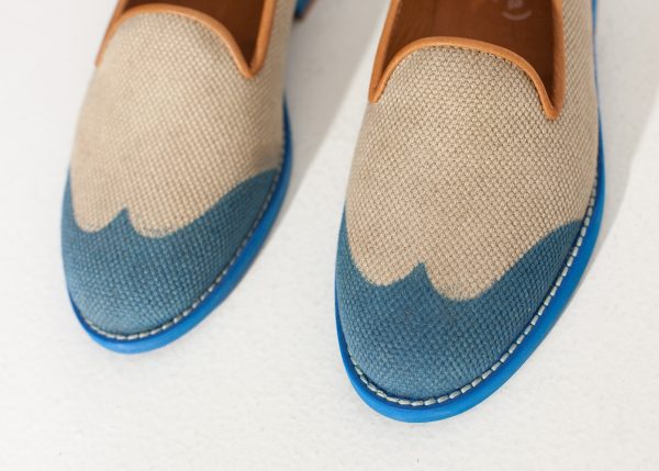 Wingtip Loafer in Blue Online