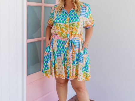 Jamie Dress in Patch Garden Online Hot Sale