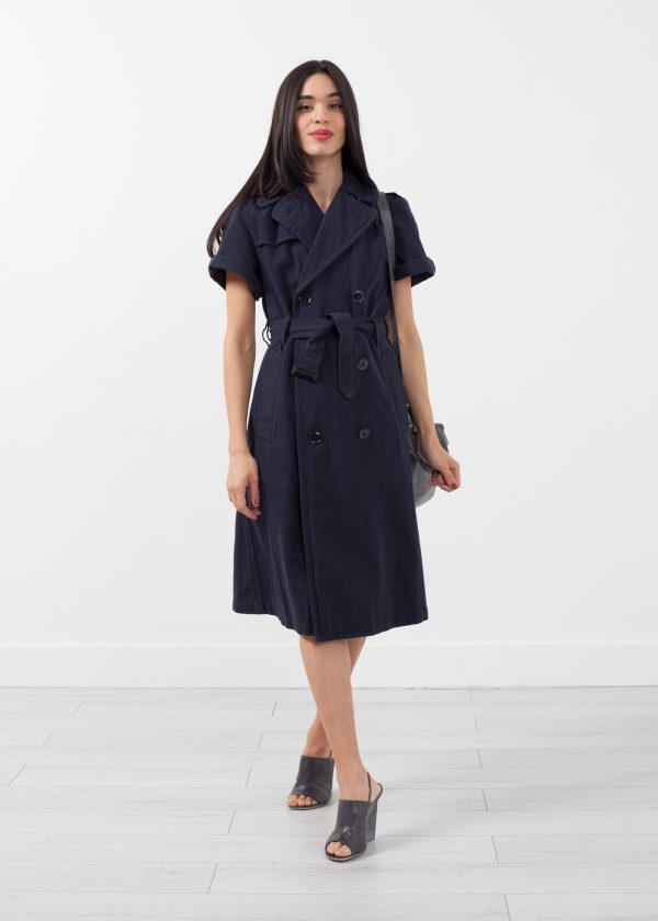 Rolled Sleeve Trenchcoat Cheap