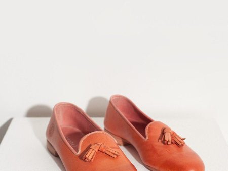 Leather Loafer in Rose Online Sale