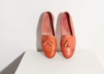 Leather Loafer in Rose Online Sale