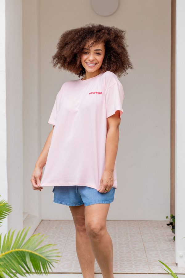 Good Vibes Tee in Pink Supply