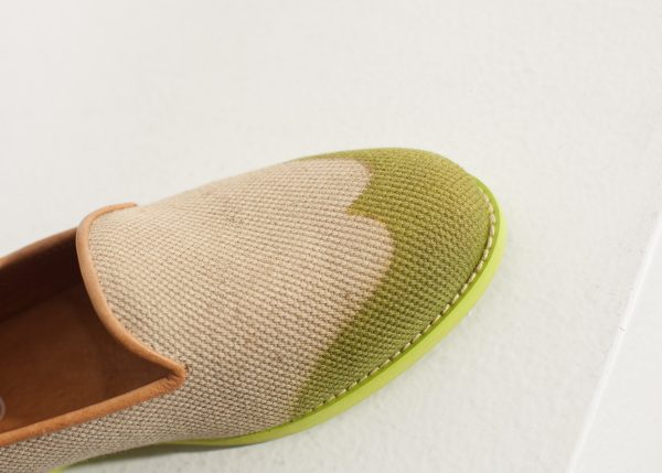 Wingtip Loafer in Lime For Cheap