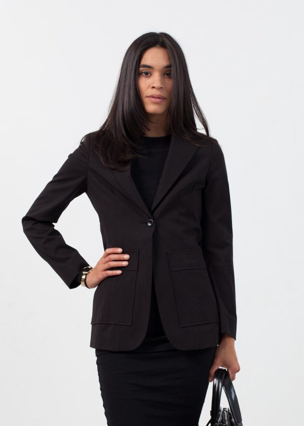 Double Pocket Blazer in Black Online