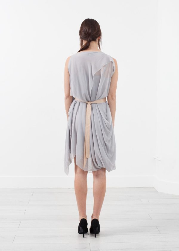 Chiffon Draped Dress Online Hot Sale