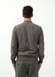 Leather Bomber Jacket in Dust Fashion