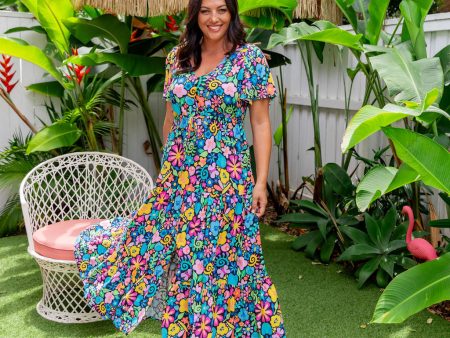 Bonnie Maxi Dress in Garden Party by Kasey Rainbow on Sale