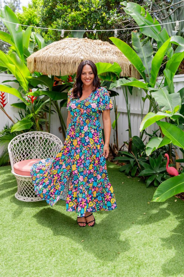 Bonnie Maxi Dress in Garden Party by Kasey Rainbow on Sale