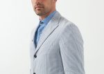 Seersucker Five Button Blazer Online