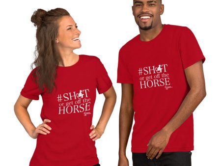 #Sh*tOrGetOffTheHorse Motivational T-Shirt on Sale