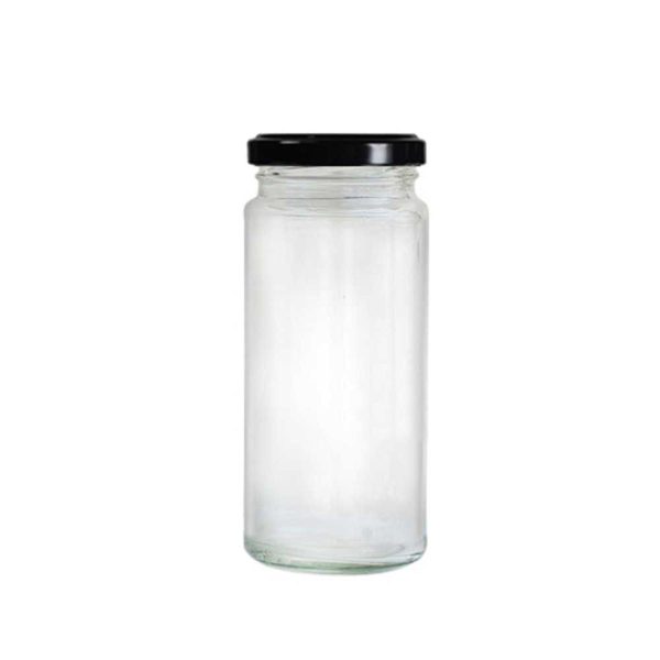 250ml Bamboo Glass Jar with 53mm Lug Cap Sale