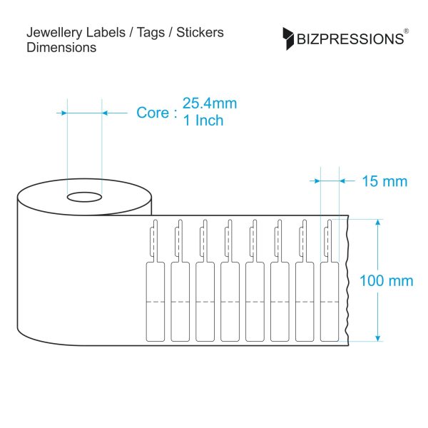 Jewellery Label Tags   PVC Sticker Roll Hot on Sale