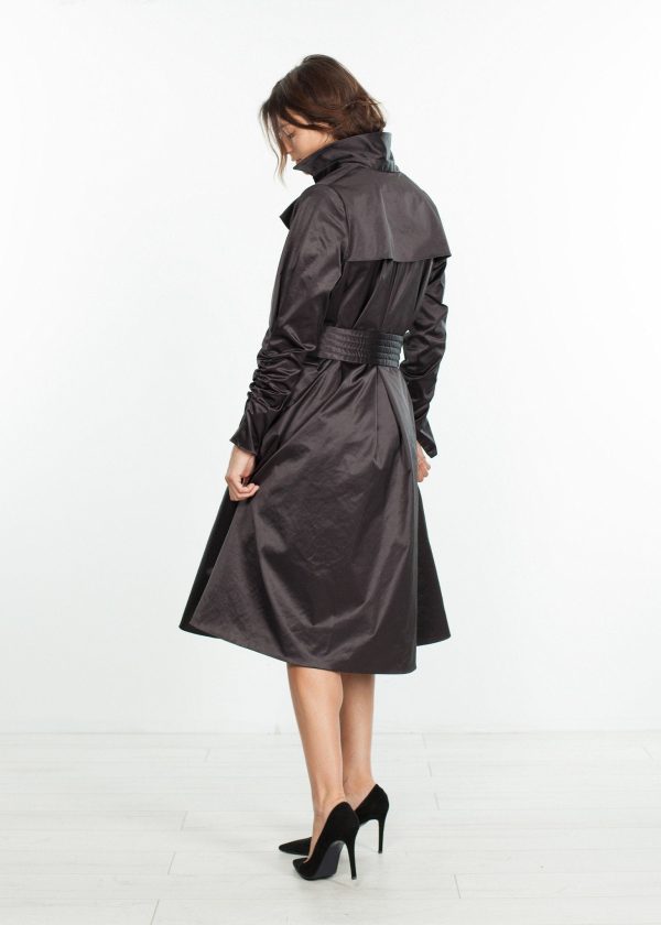 Trench Coat in Black Cheap