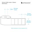 Chromo White Label Sticker Roll Without Ribbon For Sale