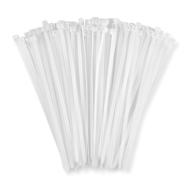 Nylon Self Locking Cable Ties   Zip Ties (White) 150mm - 6 Inch Fashion