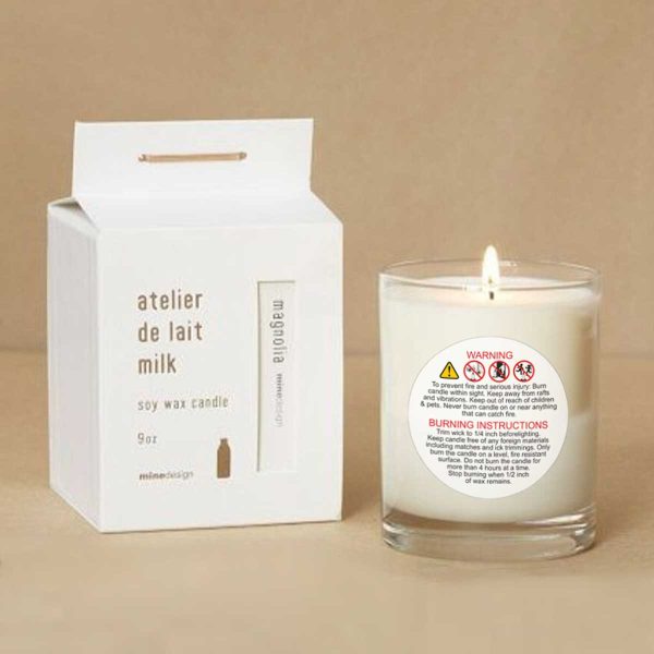 Candle Warning Paper Stickers Fashion