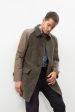 Raglan Maniche Coat in Olive Online Sale