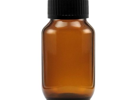 100ml Hajmola Glass Amber Bottle with Black Cap For Sale