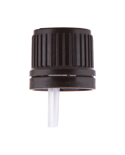 18mm Black Seal Cap and Clear Inner Lid for Dropper Bottle Online Hot Sale